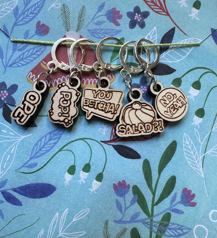 Midwest Slang Stitch Markers