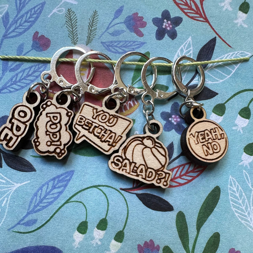 Midwest Slang Stitch Markers