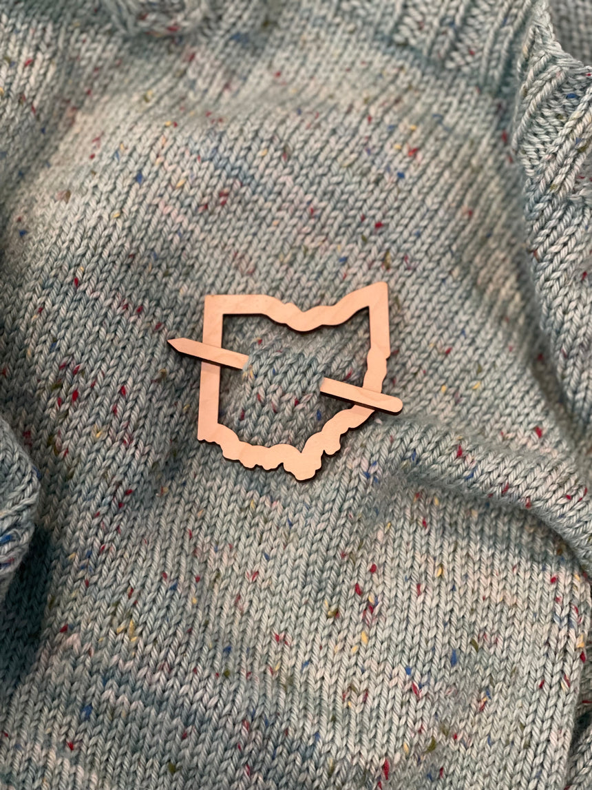 Ohio Shawl Pin