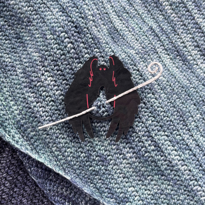 Mothman Shawl Pin