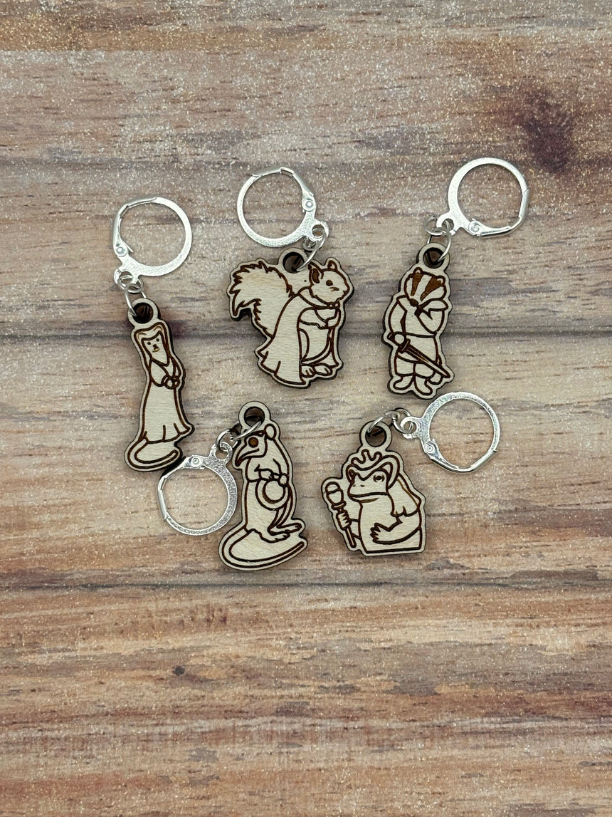 Medieval Critters Stitch Markers