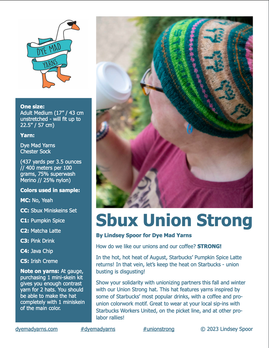 Union Strong Coffee Hat Knit Kit