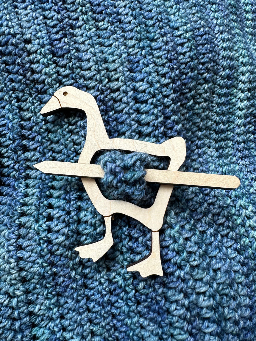 Chester the Goose Shawl Pin