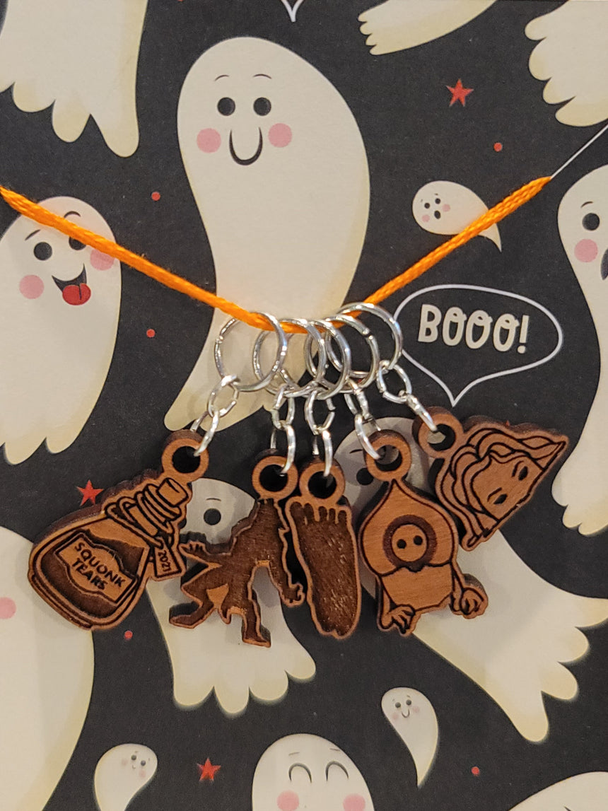 Cryptid Stitch Markers