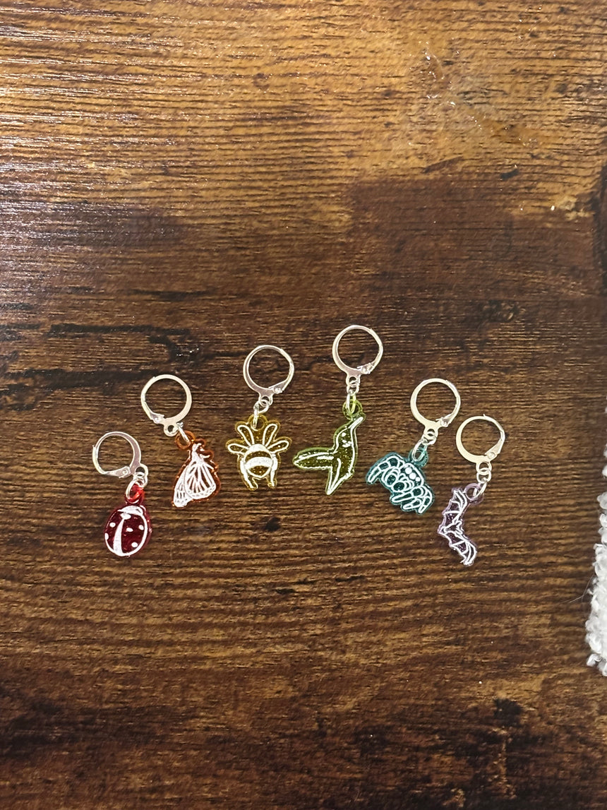 Pollinators Stitch Markers