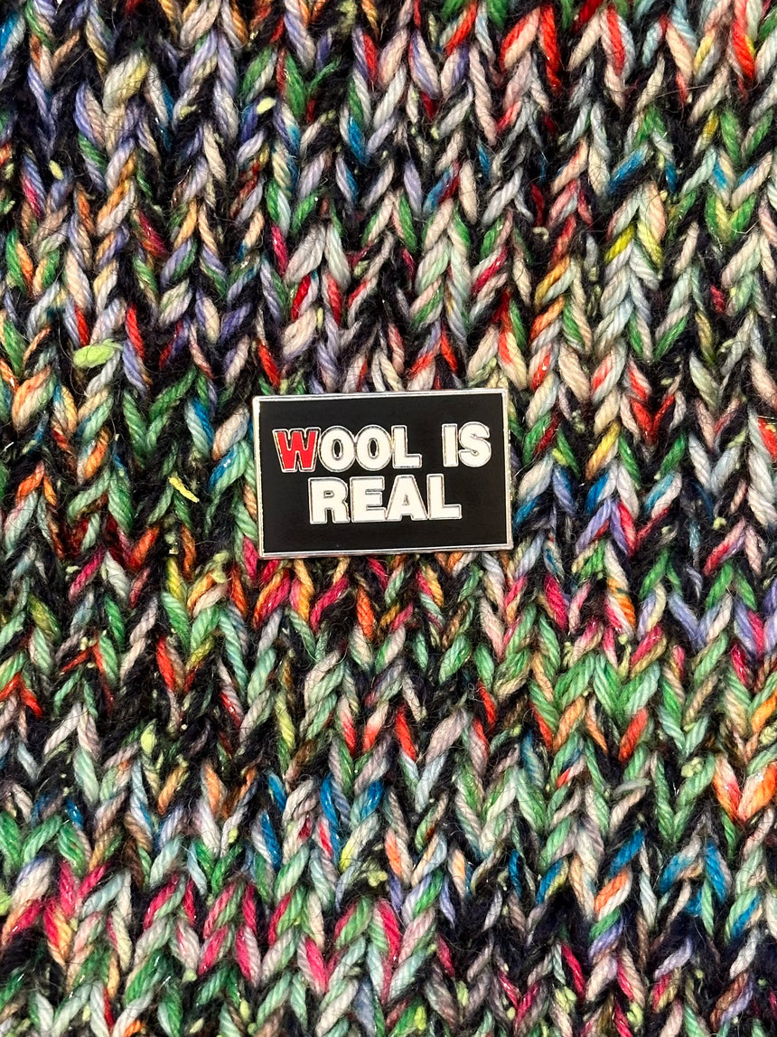 Wool is Real Pin