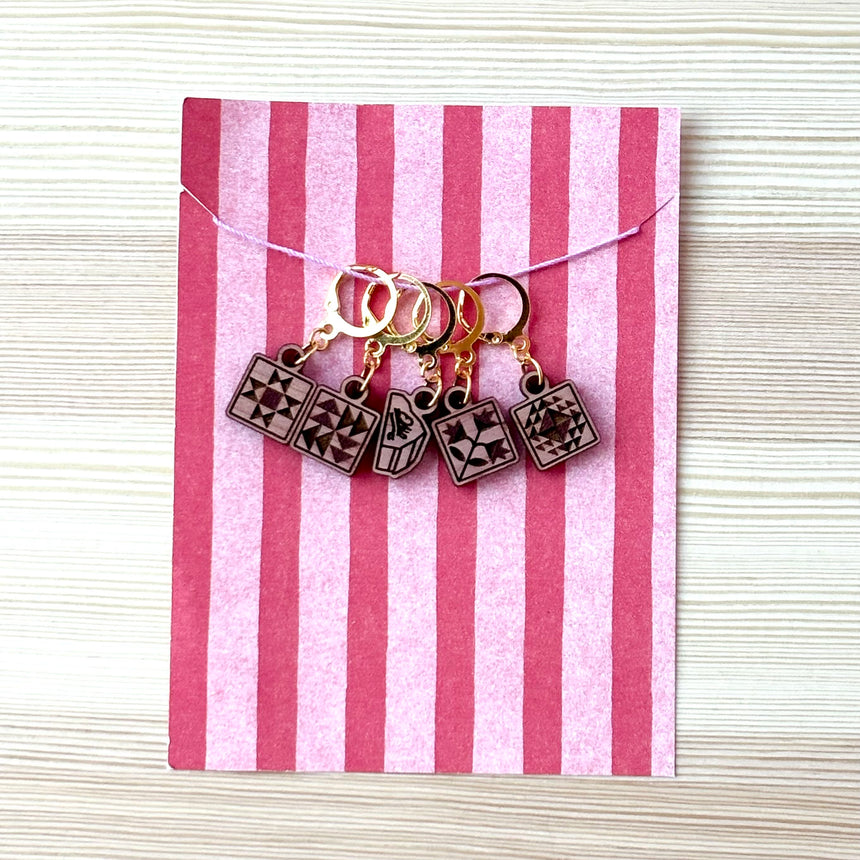 Barn Quilt Stitch Markers
