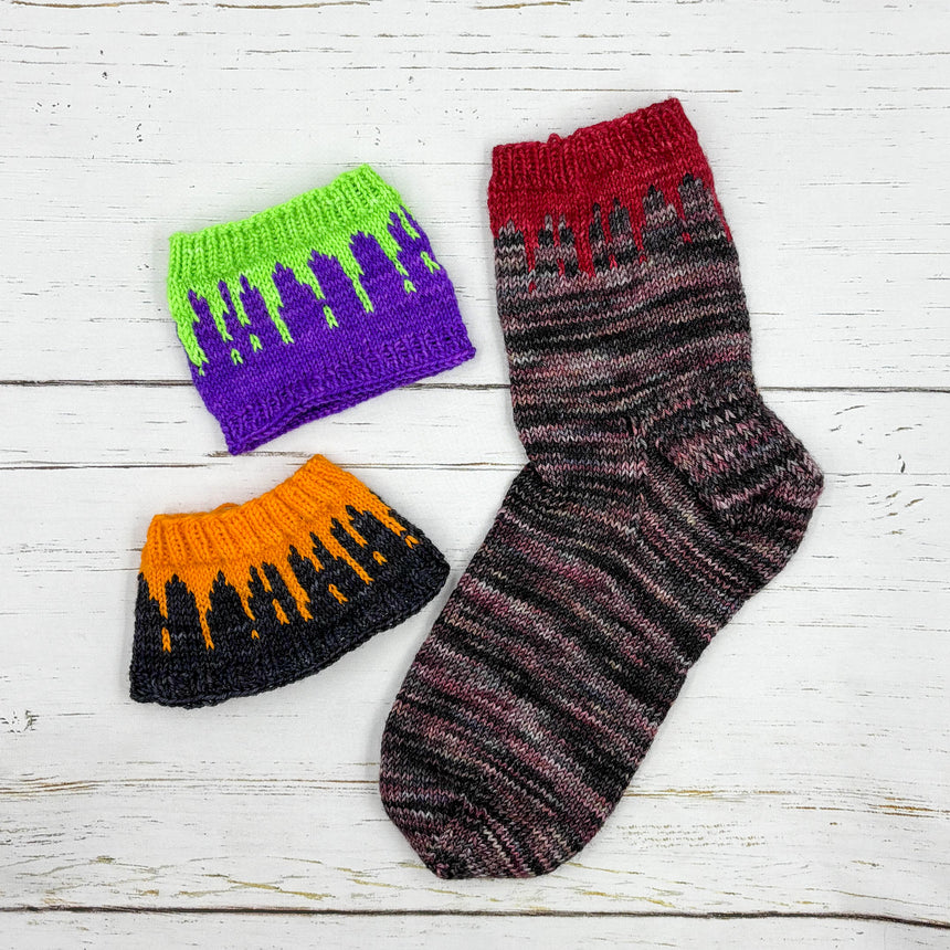 Monster Blood Sock Pattern