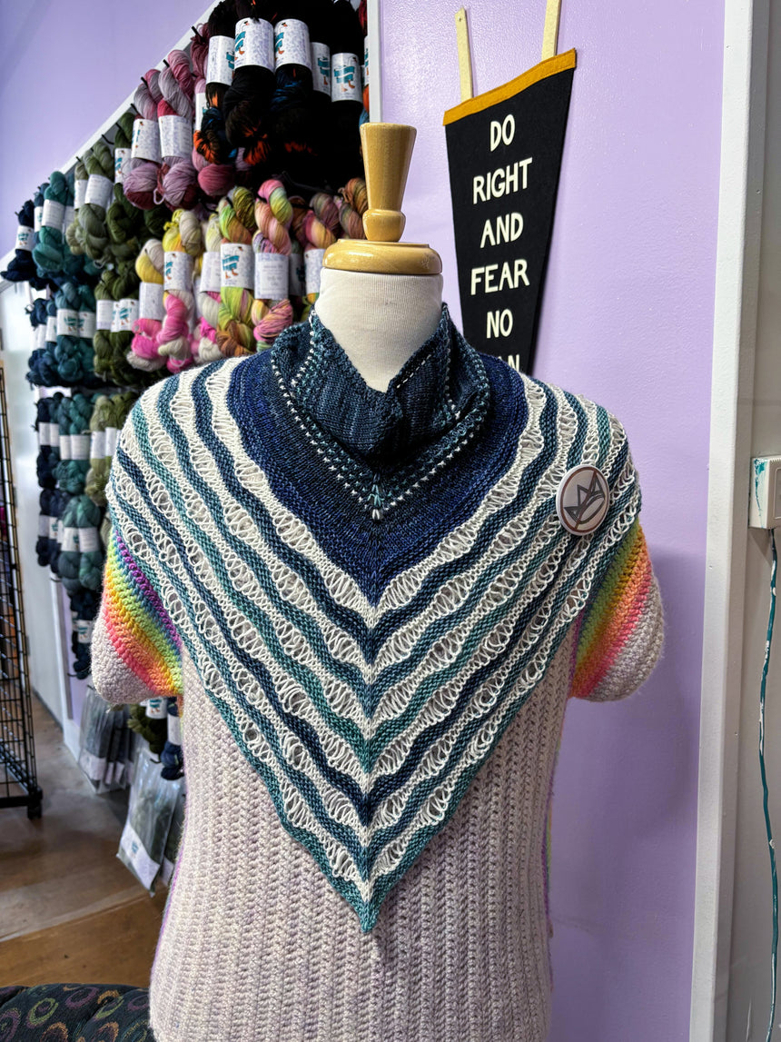 In The Waves Shawl Kit