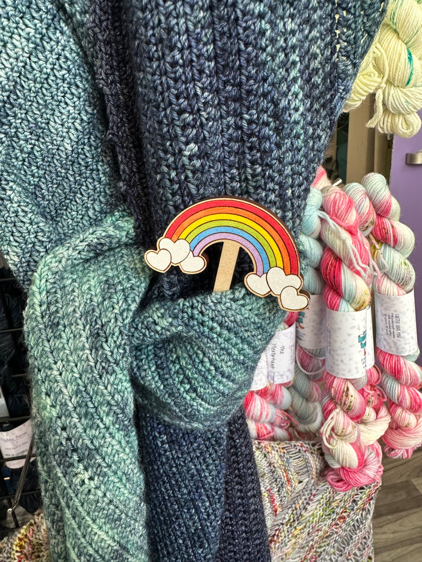 Rainbow Shawl Pin