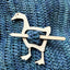 Chester the Goose Shawl Pin